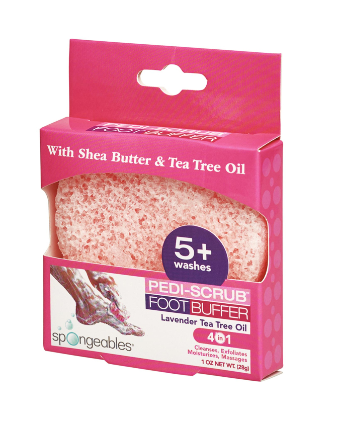Spongeables Pedi Scrub Lavender Tea Tree Oil - 5+ washes
